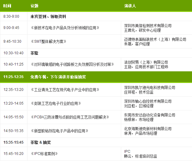 研討會(huì)日程安排